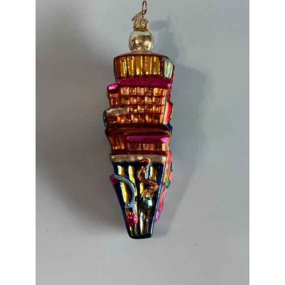 Christopher Radko Times Square New Years Eve Ornament 2000 6" Hand-Painted Glass - Picture 6 of 9